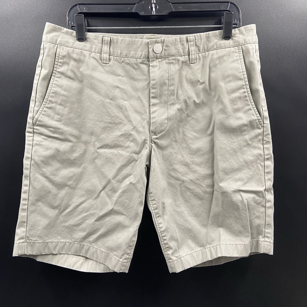Bonobos Shorts Men Size 34 Standard 9 inch Chino Khaki Golf Preppy Summer Cotton